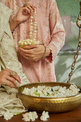 PEACH AMBER-3PC CAMBRIC SUIT