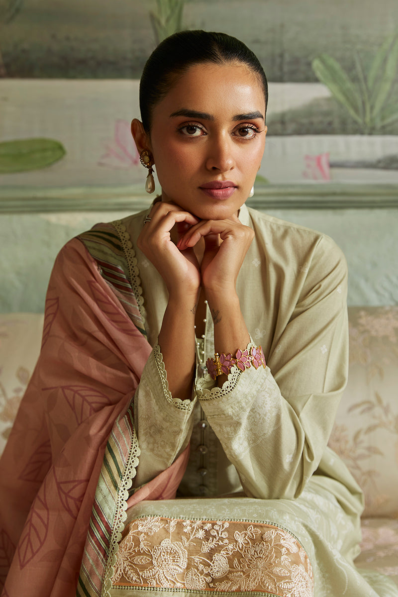 LUSH GRUN-3PC CAMBRIC SUIT