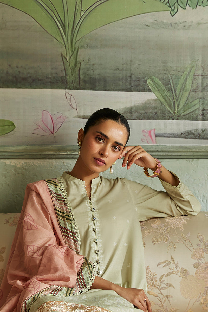 LUSH GRUN-3PC CAMBRIC SUIT