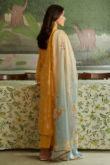 TAN GOLD-3PC CAMBRIC SUIT