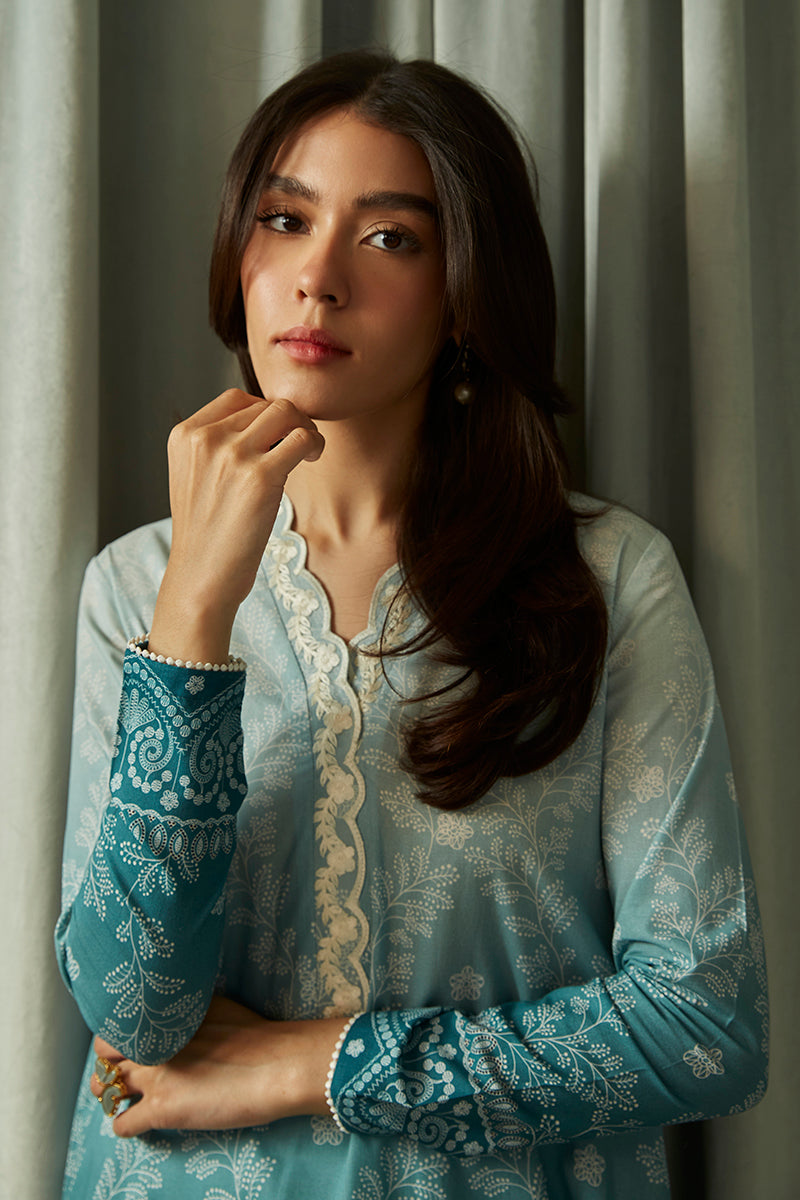 GRADIENT GLEAM-2PC CAMBRIC SUIT