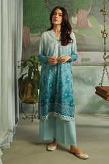 GRADIENT GLEAM-2PC CAMBRIC SUIT