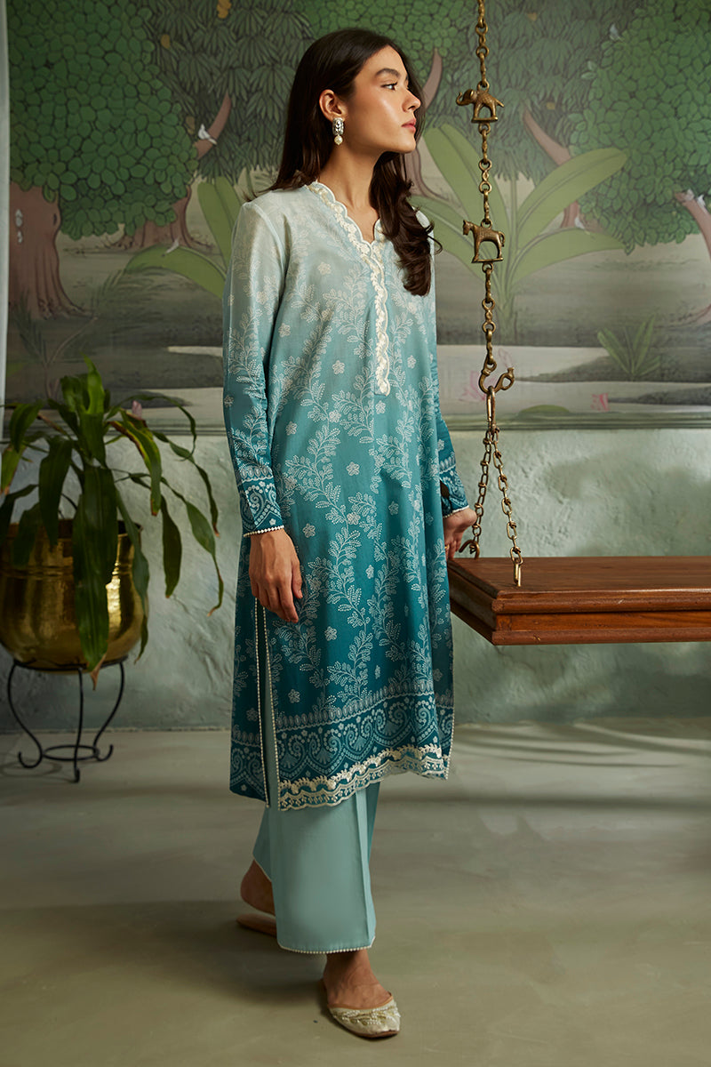 GRADIENT GLEAM-2PC CAMBRIC SUIT