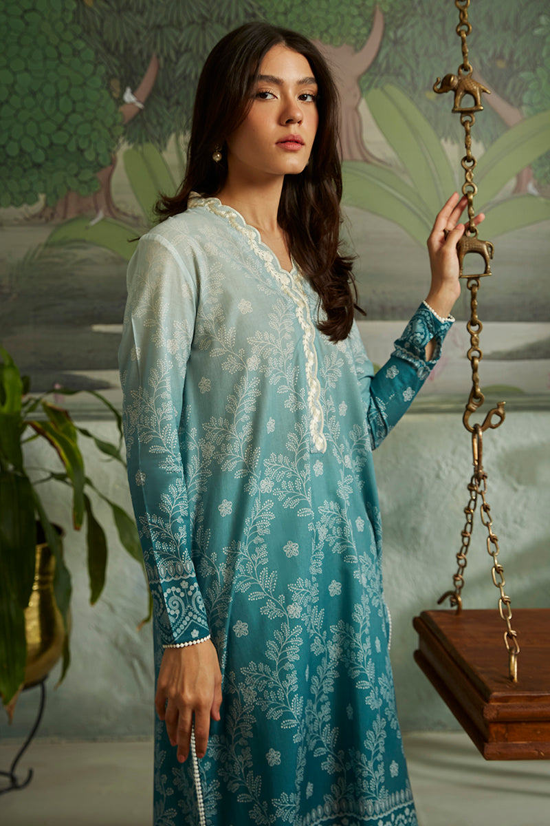 GRADIENT GLEAM-2PC CAMBRIC SUIT