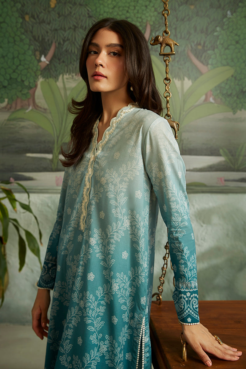 GRADIENT GLEAM-2PC CAMBRIC SUIT