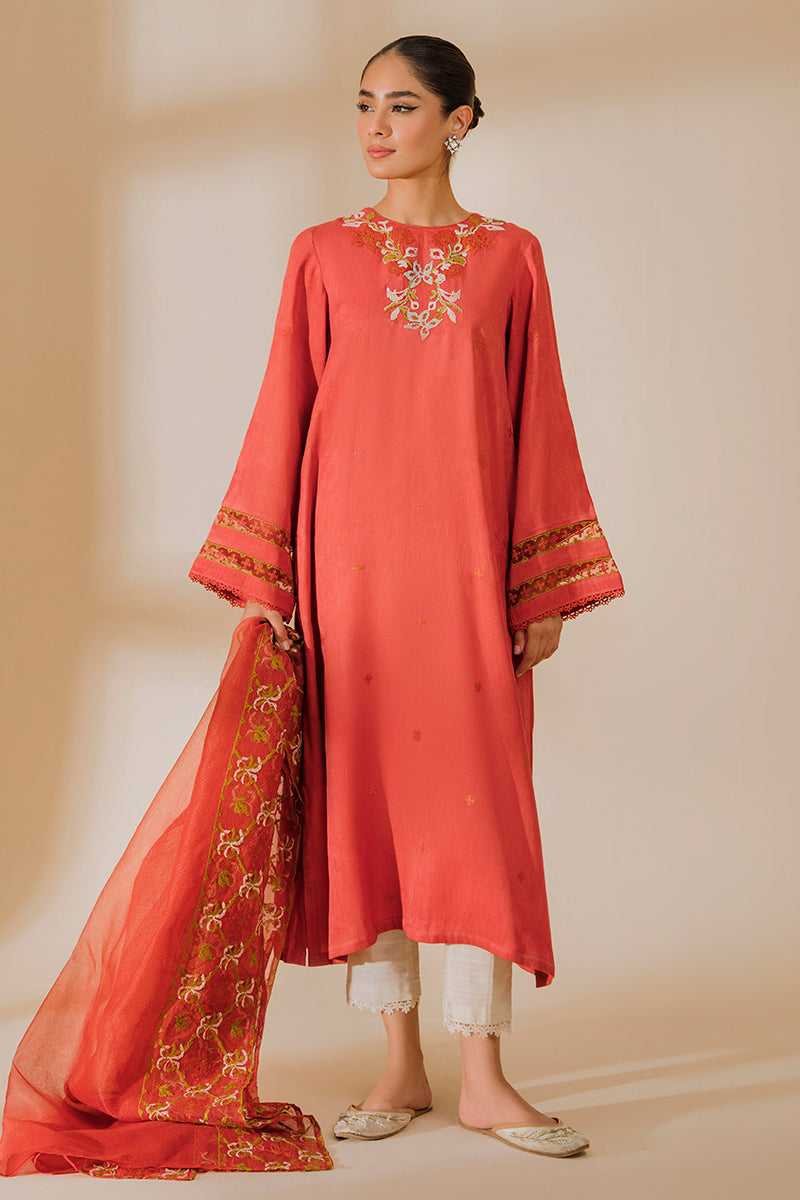 CINNABAR-2PC (SHIRT & DUPATTA)