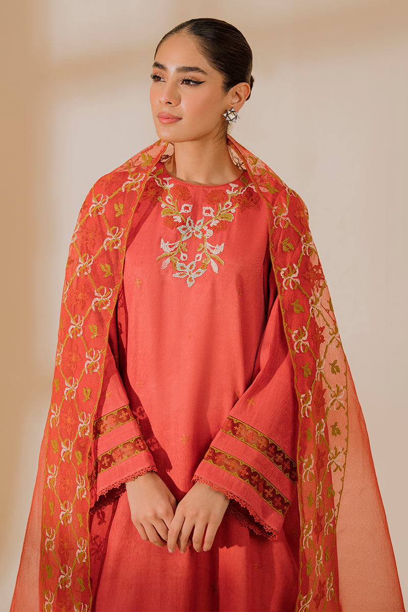 CINNABAR-2PC (SHIRT & DUPATTA)