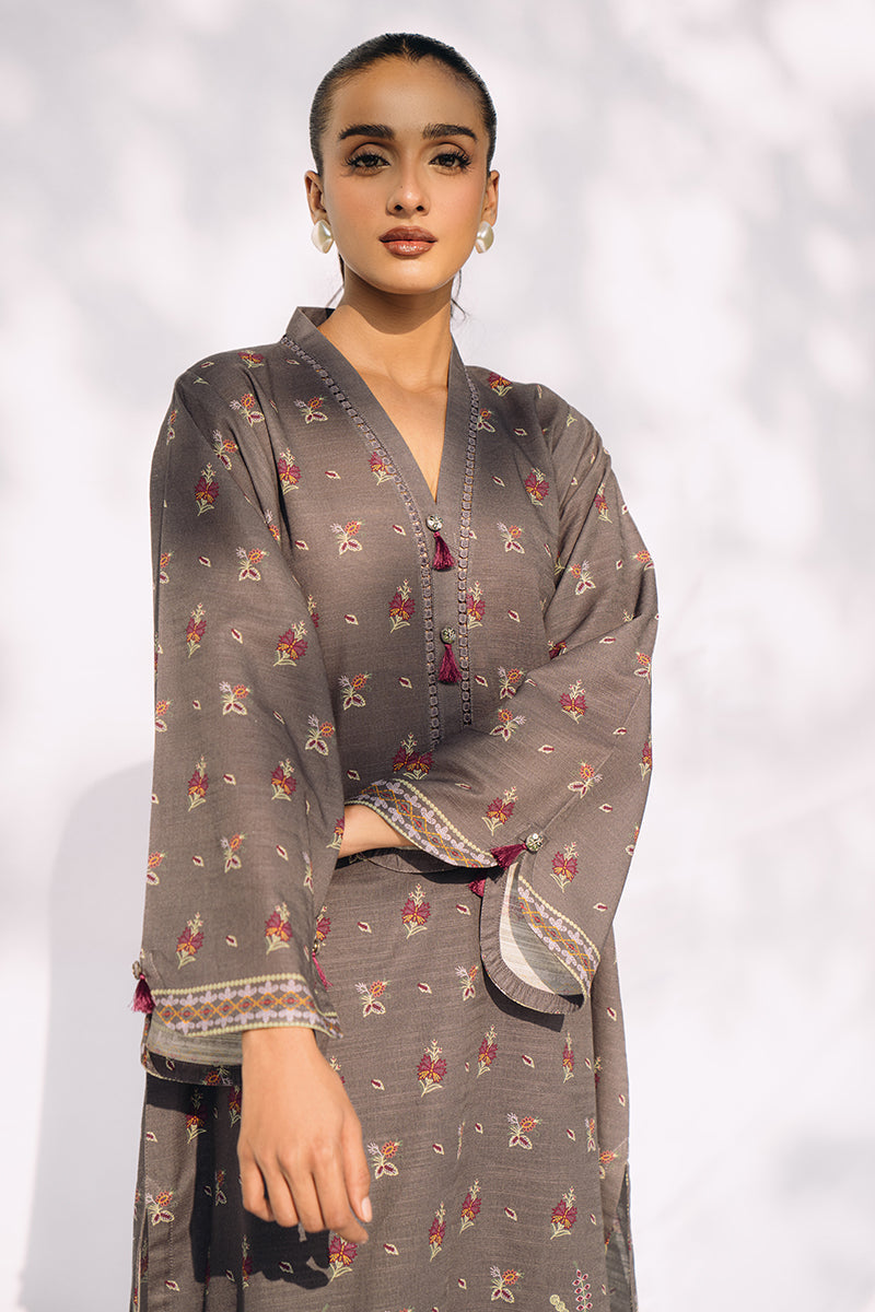 CHARCOAL SKY-2PC KHADDAR SUIT