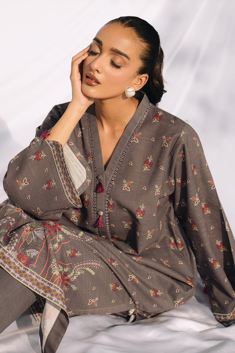 CHARCOAL SKY-2PC KHADDAR SUIT