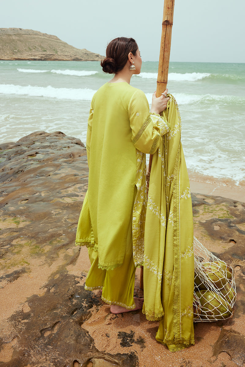 OLIVE TWINE-3PC (SHIRT, DUPATTA & TROUSER)