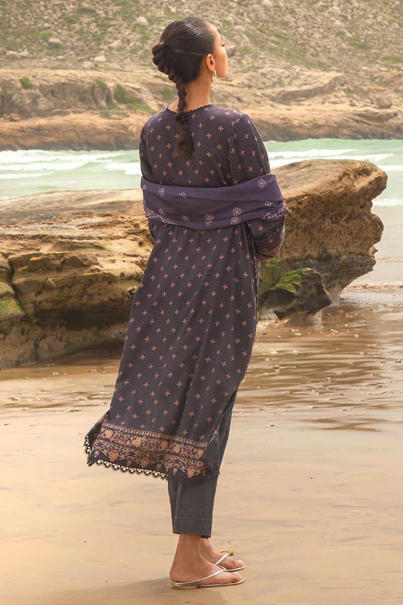 PASHMINA BLEND-3PC SATIN PRINTED SUIT