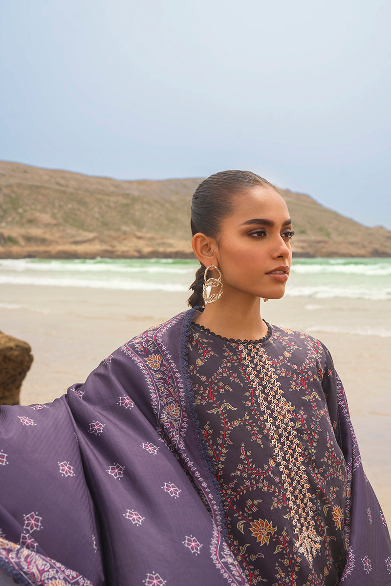 PASHMINA BLEND-3PC SATIN PRINTED SUIT