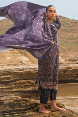 PASHMINA BLEND-3PC SATIN PRINTED SUIT