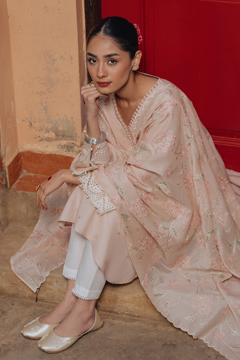 ROSE SMOKE-2 PIECE (SHIRT & DUPATTA)