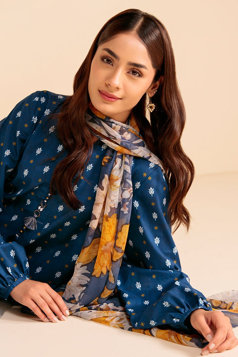 FROSTY SPRING-3 PIECE PRINTED LAWN SUIT