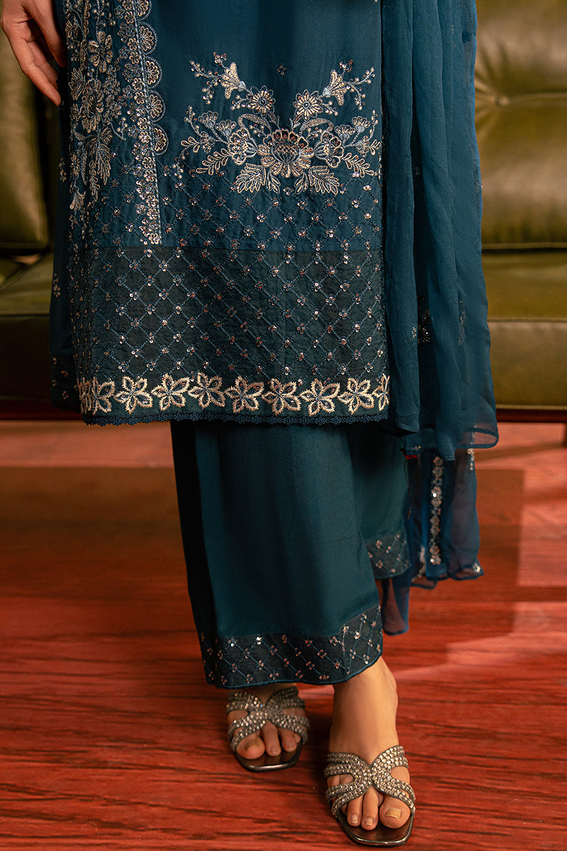 SERENE SAPPHIRE-3 PC (SHIRT, TROUSER & DUPATTA)