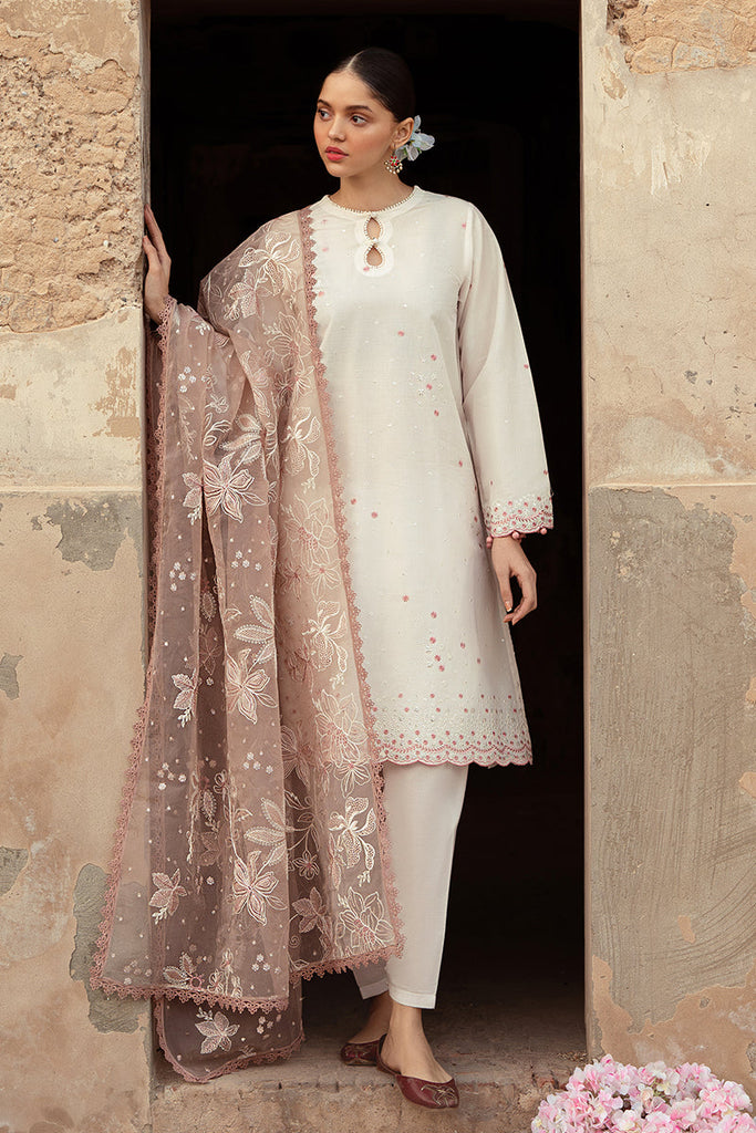 SPECKLE MESH-3 PIECE LAWN EMBROIDERED SUIT
