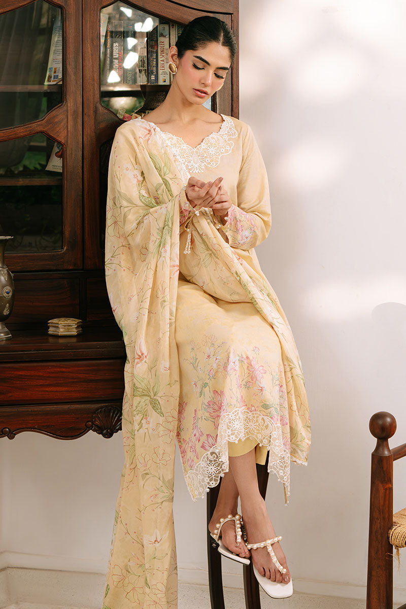 LILLY GARDEN-3PC PRINTED CAMBRIC SUIT