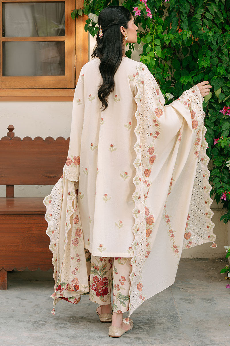 SUNSET ORCHARD-3PC EMBROIDERED CAMBRIC SUIT