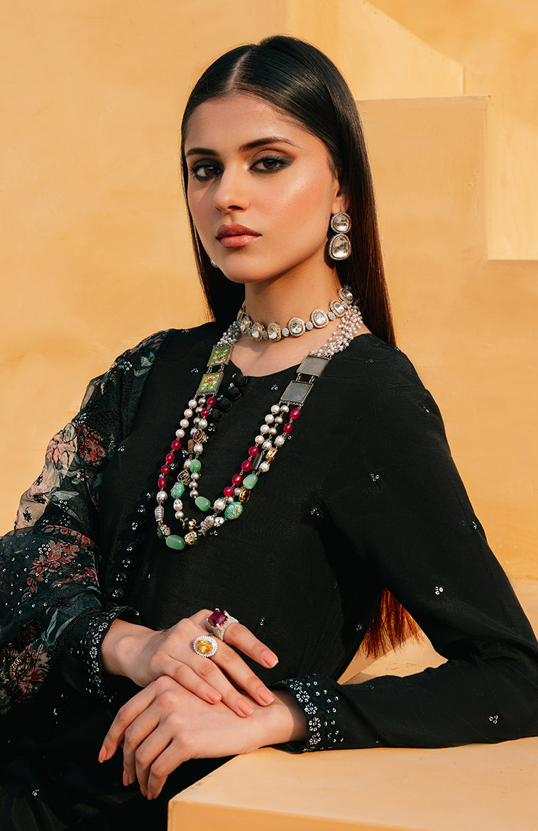 BLACK DAHLIA-2 PIECE (SHIRT & DUPATTA)