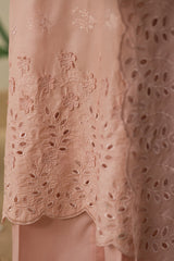 PALE MAUVE-3 PIECE CHIKANKARI SUIT