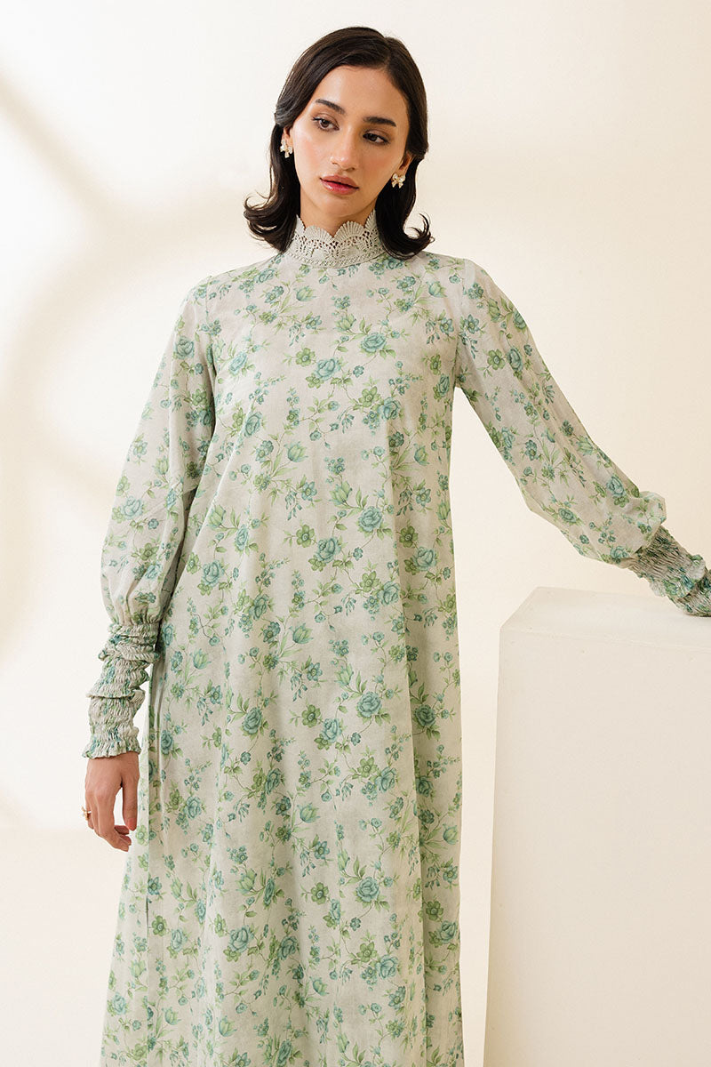 GARDEN CHARM-2 PC PRINTED LAWN SUIT