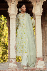 LIME PRIMROSE-3 PIECE LAWN PRINTED SUIT