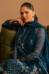 SERENE SAPPHIRE-3 PC (SHIRT, TROUSER & DUPATTA)