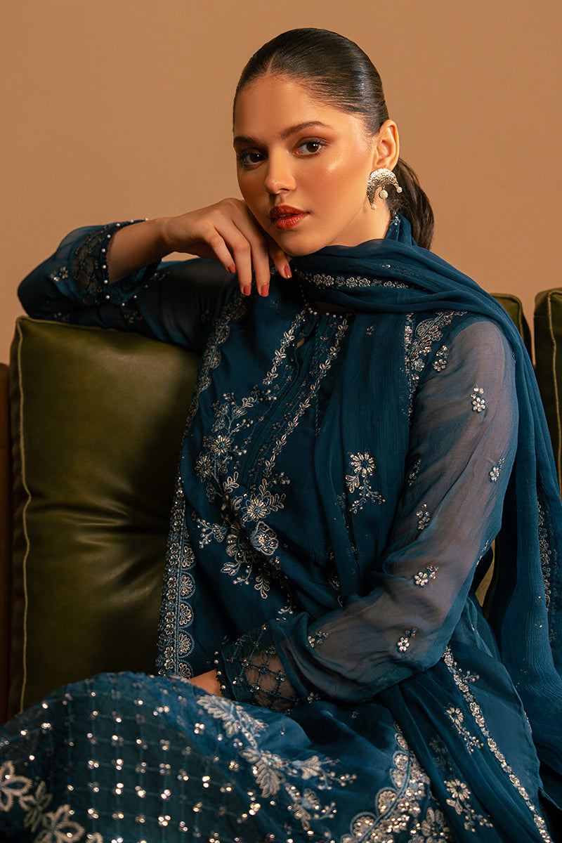 SERENE SAPPHIRE-3 PC (SHIRT, TROUSER & DUPATTA)