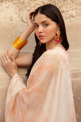 PEACH BLUSH-3 PIECE LAWN PRINTED SUIT