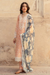 SUNSET FLORA-3 PIECE LAWN PRINTED SUIT