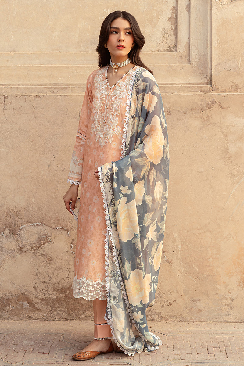 SUNSET FLORA-3 PIECE LAWN PRINTED SUIT