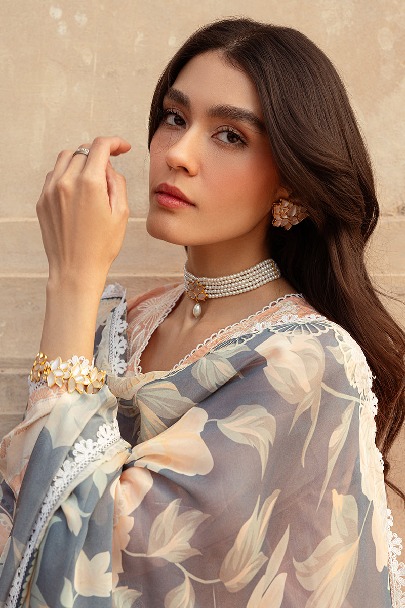 SUNSET FLORA-3 PIECE LAWN PRINTED SUIT