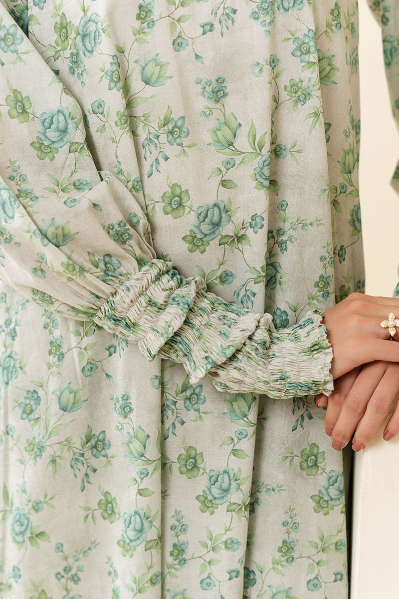 GARDEN CHARM-2 PC PRINTED LAWN SUIT