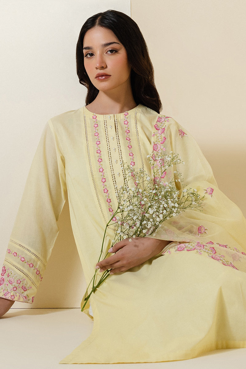 LIME GAROENIA-2 PC (SHIRT & DUPATTA)