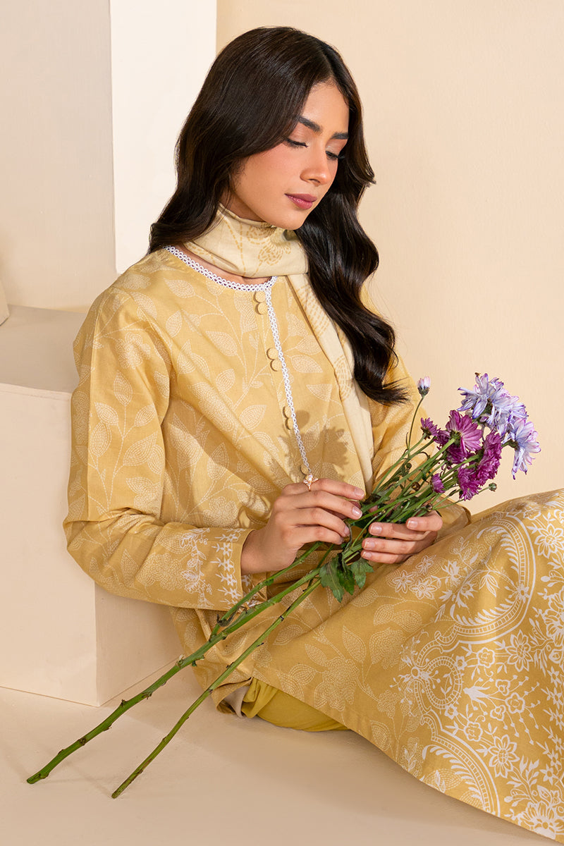 VANILLA ICE-3 PC PRINTED LAWN SUIT