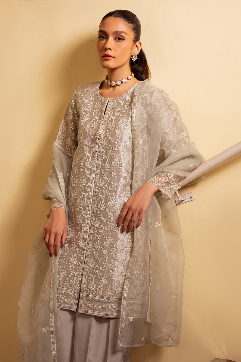 LUSTROUS CHROME-3 PC (SHIRT, TROUSER & DUPATTA)
