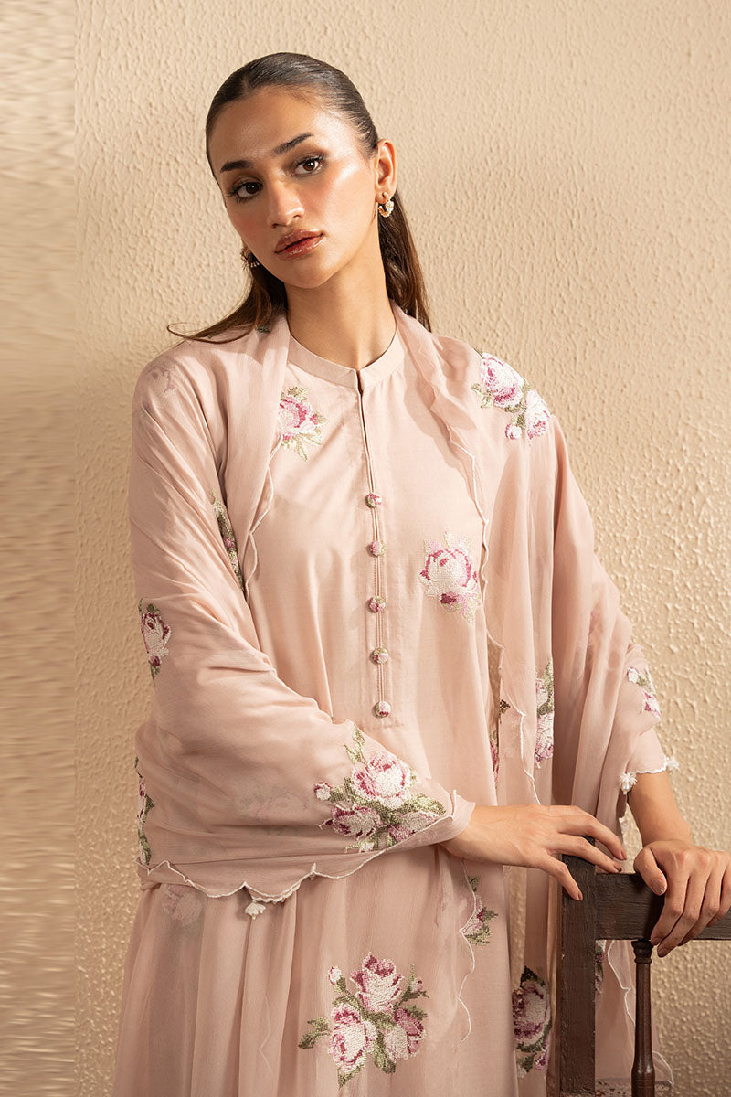 DUSTY PINK-2PC (SHIRT & DUPATTA)