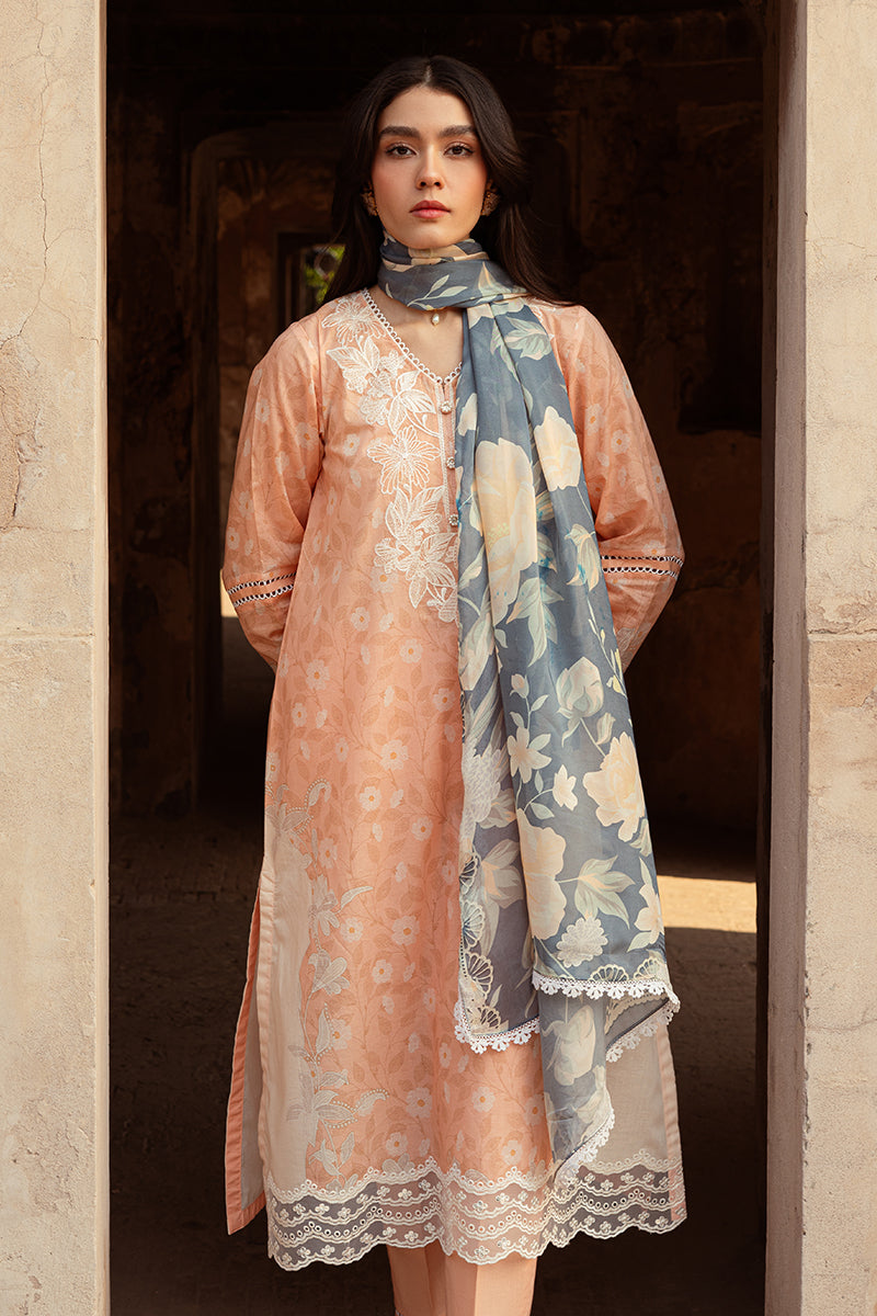 SUNSET FLORA-3 PIECE LAWN PRINTED SUIT