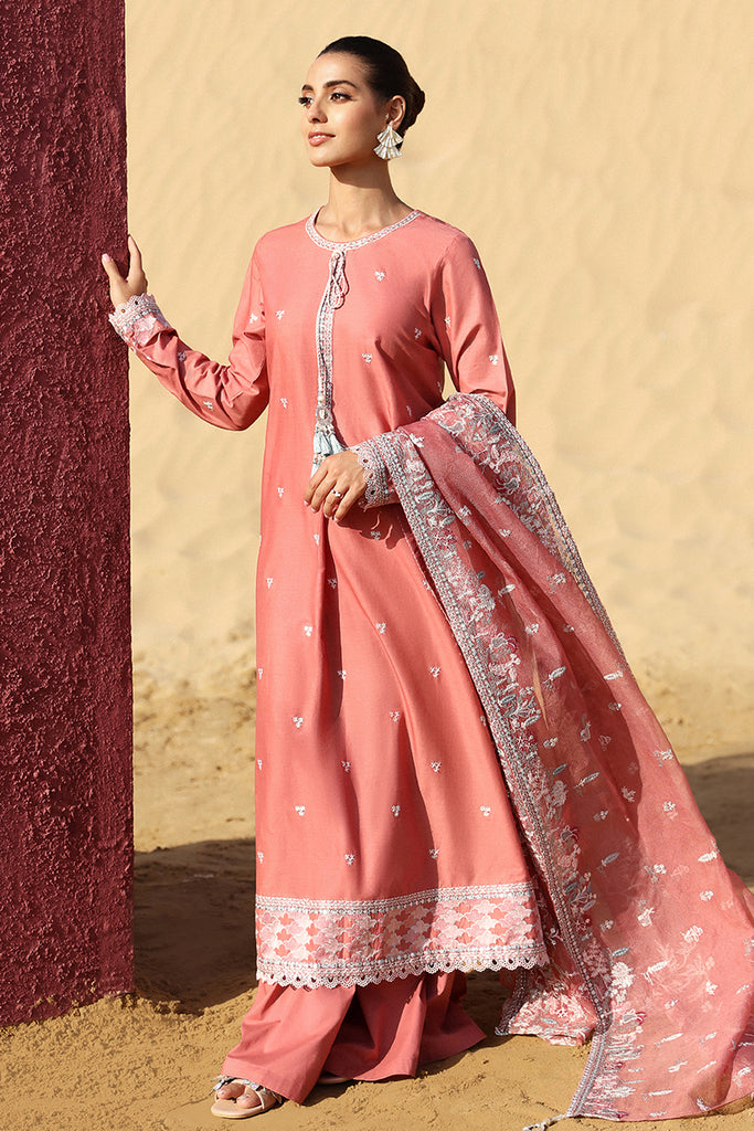 MULBERRY BLUSH-3 PC (SHIRT, TROUSER & DUPATTA)
