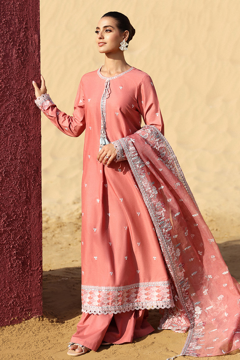 MULBERRY BLUSH-3 PC (SHIRT, TROUSER & DUPATTA)