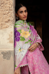 CORAL FLORET-3 PIECE LAWN PRINTED SUIT