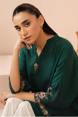 FOREST FERN DYED LINEN SHIRT