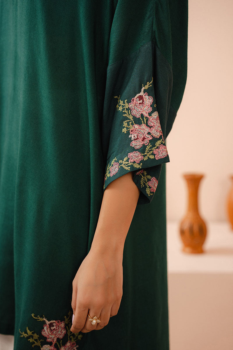 FOREST FERN DYED LINEN SHIRT