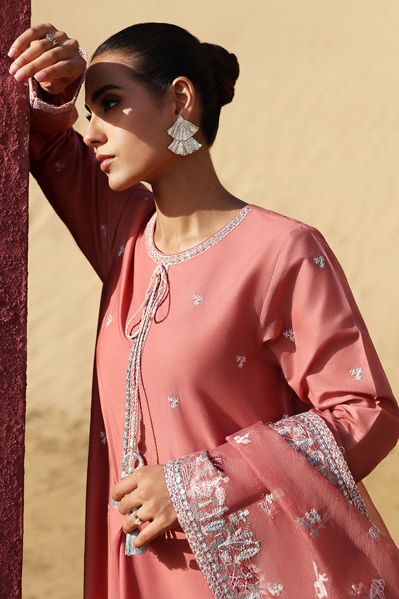 MULBERRY BLUSH-3 PC (SHIRT, TROUSER & DUPATTA)