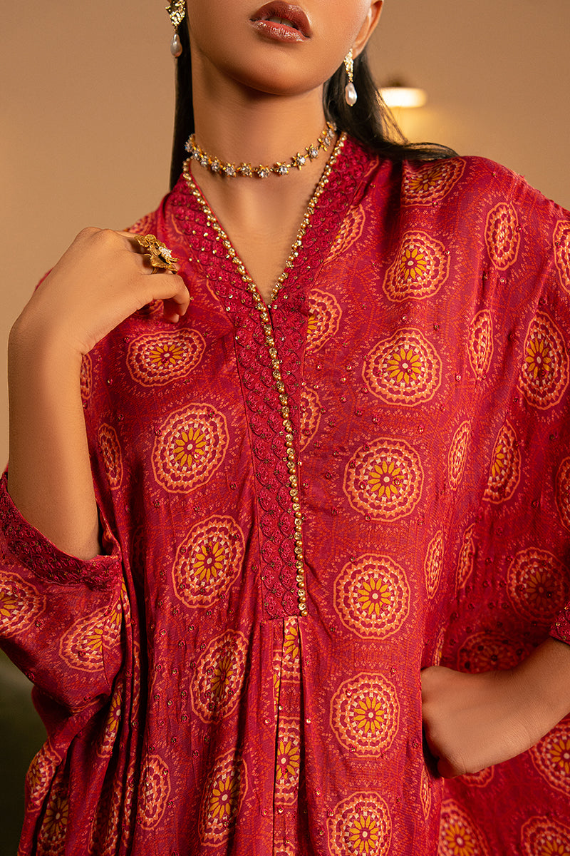 PINKSPIRE GLOW EMBROIDERED SILK SHIRT