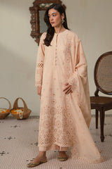 PEARLED IVORY-3 PC CHIKANKARI SUIT