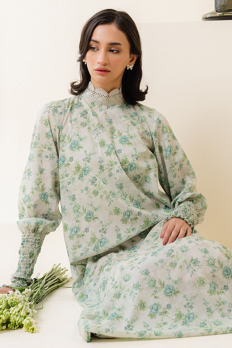 GARDEN CHARM-2 PC PRINTED LAWN SUIT