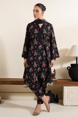 MIDNIGHT BLOOM-3 PC (SHIRT, TROUSER & DUPATTA)