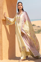 SUBTLE CANARY-3 PIECE EMBROIDERED LAWN SUIT